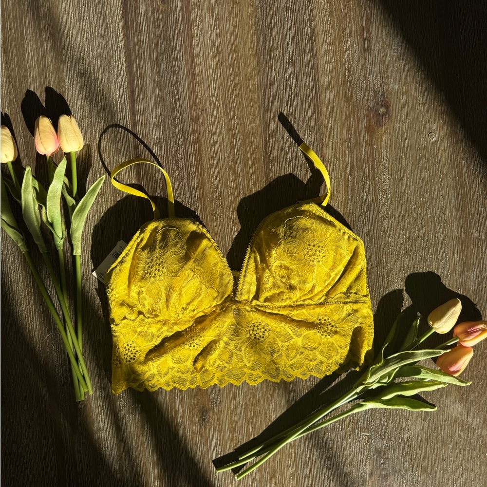 Aerie Golden Lace Bralette